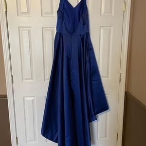 Royal Blue High-Low dres